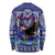 American Samoa Christmas Long Sleeve Shirt Manuia le Kerisimasi Polynesian Tribal - Wonder Print Shop