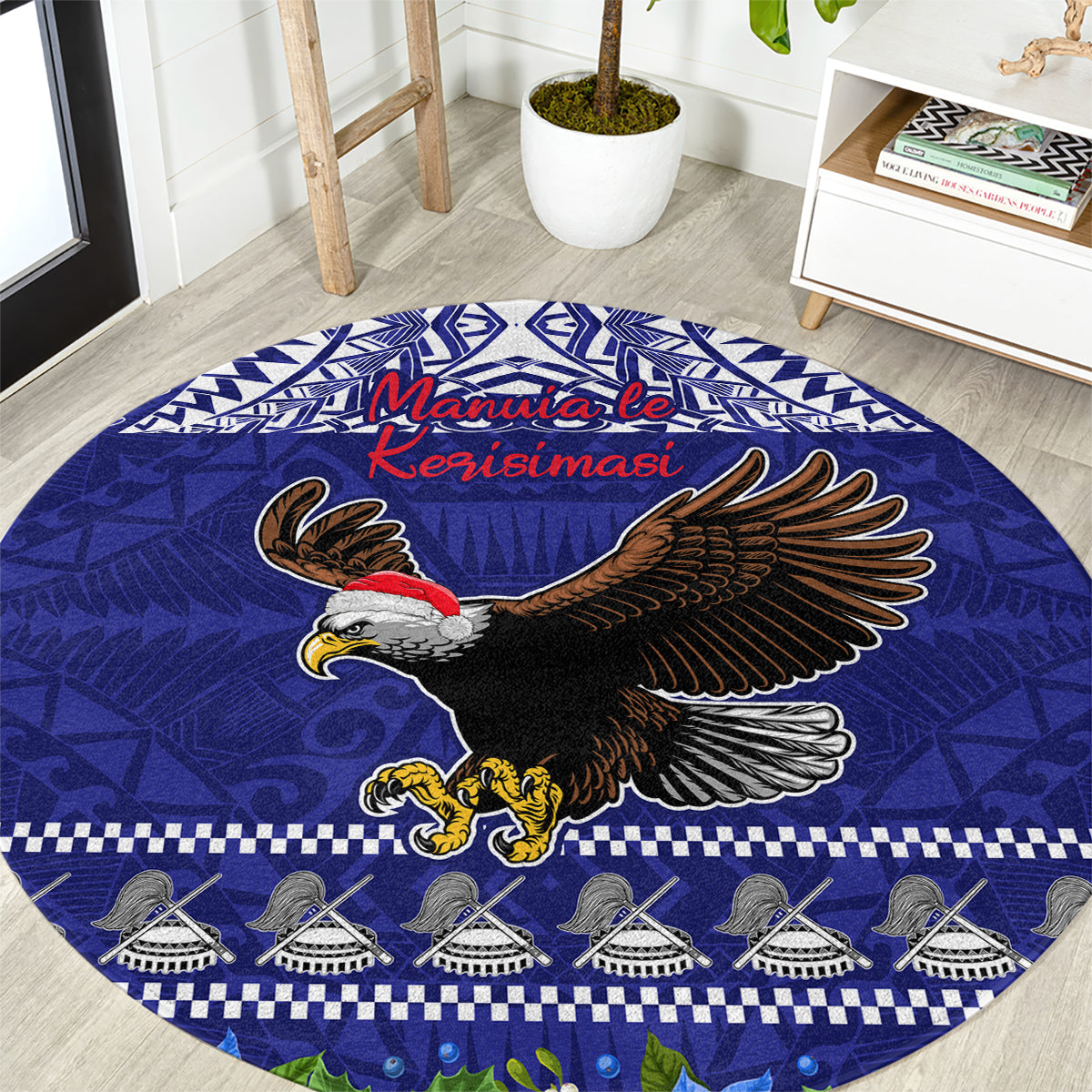 american-samoa-christmas-round-carpet-manuia-le-kerisimasi-polynesian-tribal