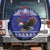 American Samoa Christmas Spare Tire Cover Manuia le Kerisimasi Polynesian Tribal - Wonder Print Shop