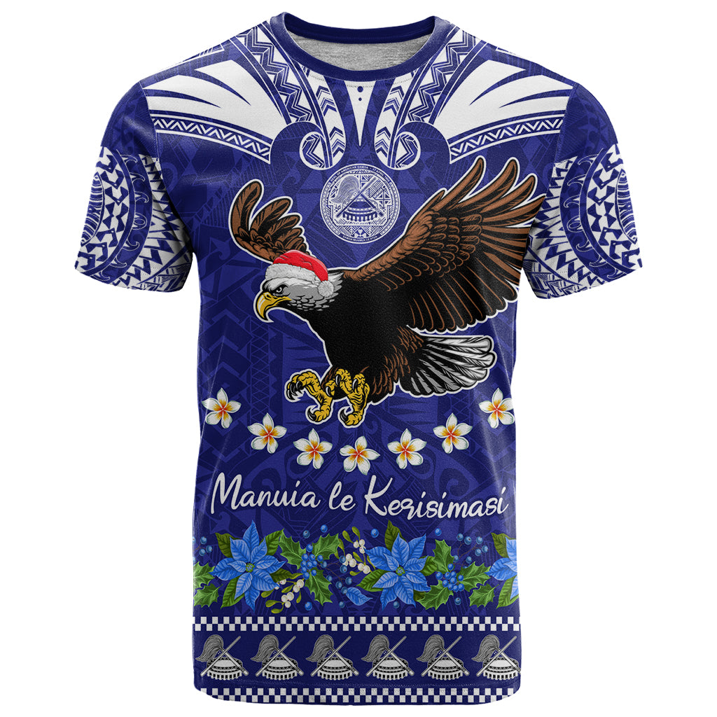 American Samoa Christmas T Shirt Manuia le Kerisimasi Polynesian Tribal - Wonder Print Shop