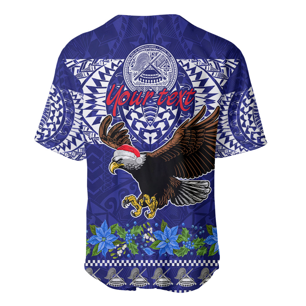 Personalised American Samoa Christmas Baseball Jersey Manuia le Kerisimasi Polynesian Tribal LT9 - Wonder Print Shop