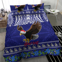 Personalised American Samoa Christmas Bedding Set Manuia le Kerisimasi Polynesian Tribal LT9 - Wonder Print Shop