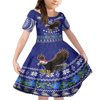 Personalised American Samoa Christmas Family Matching Mermaid Dress and Hawaiian Shirt Manuia le Kerisimasi Polynesian Tribal LT9 - Wonder Print Shop