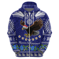 Personalised American Samoa Christmas Hoodie Manuia le Kerisimasi Polynesian Tribal - Wonder Print Shop