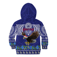 Personalised American Samoa Christmas Kid Hoodie Manuia le Kerisimasi Polynesian Tribal - Wonder Print Shop