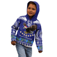 Personalised American Samoa Christmas Kid Hoodie Manuia le Kerisimasi Polynesian Tribal - Wonder Print Shop