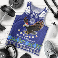 Personalised American Samoa Christmas Men Tank Top Manuia le Kerisimasi Polynesian Tribal - Wonder Print Shop