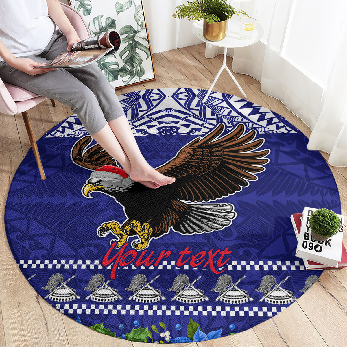 personalised-american-samoa-christmas-round-carpet-manuia-le-kerisimasi-polynesian-tribal
