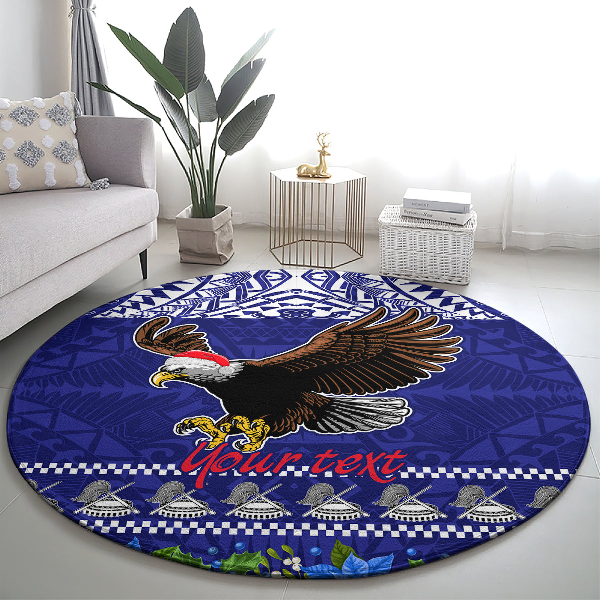 personalised-american-samoa-christmas-round-carpet-manuia-le-kerisimasi-polynesian-tribal
