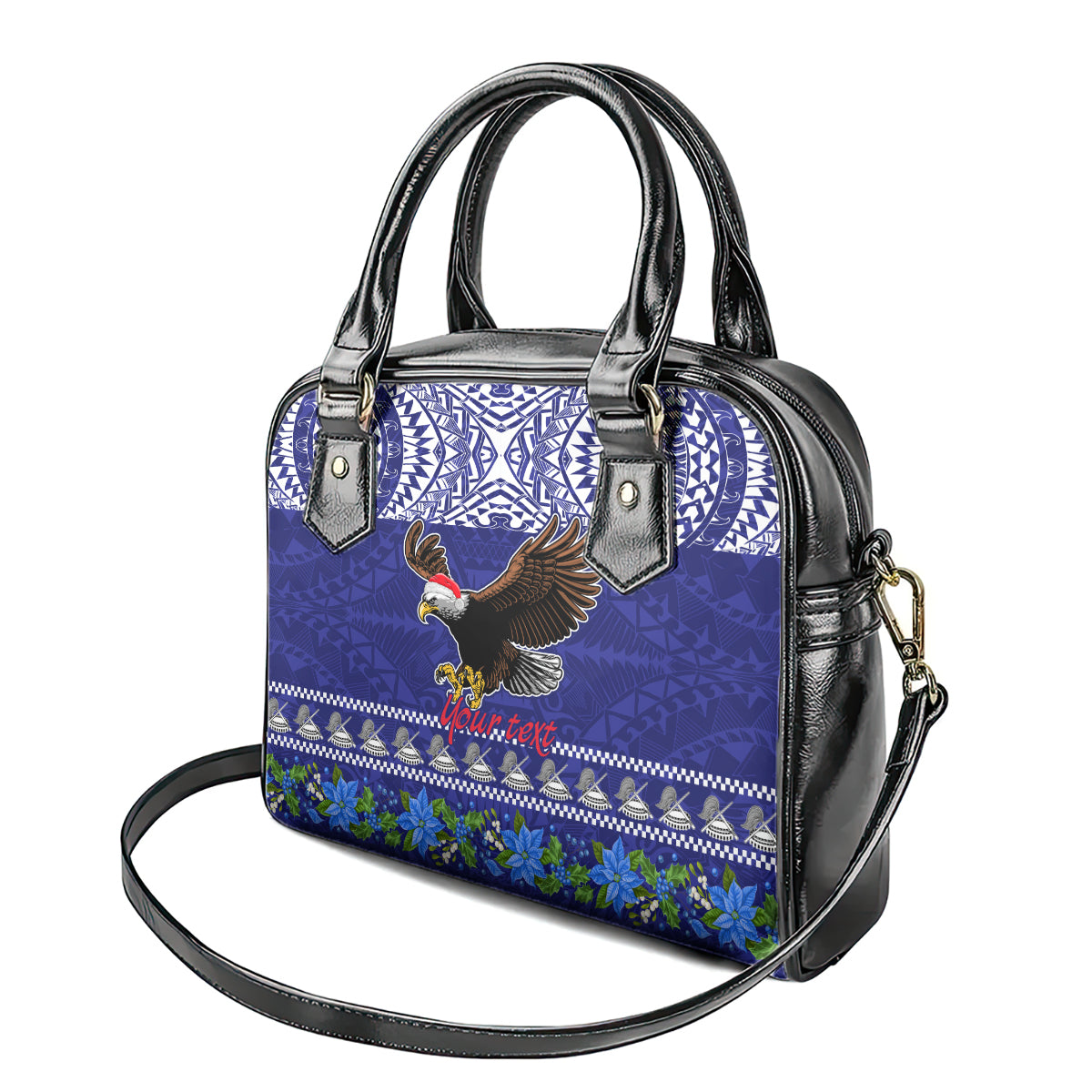 personalised-american-samoa-christmas-shoulder-handbag-manuia-le-kerisimasi-polynesian-tribal