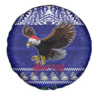 Personalised American Samoa Christmas Spare Tire Cover Manuia le Kerisimasi Polynesian Tribal - Wonder Print Shop