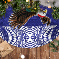Personalised American Samoa Christmas Tree Skirt Manuia le Kerisimasi Polynesian Tribal - Wonder Print Shop