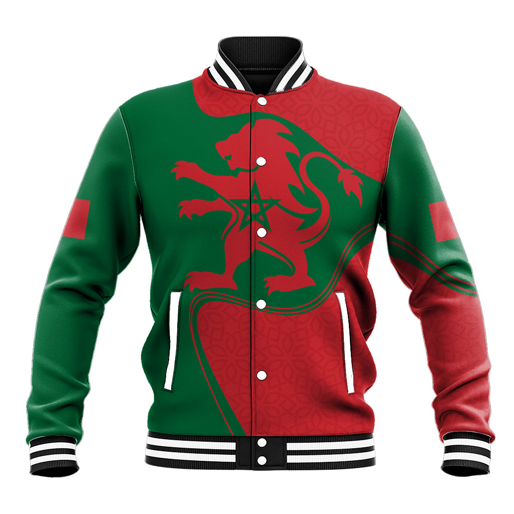 Morocco Proclamation Day With Flag Color Baseball Jacket LT9 - Wonder Print Shop