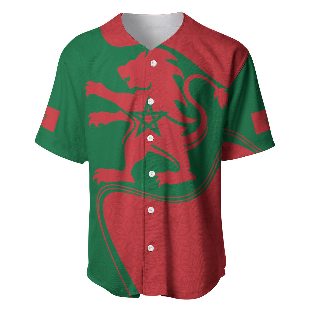 Morocco Proclamation Day With Flag Color Baseball Jersey LT9 - Wonder Print Shop