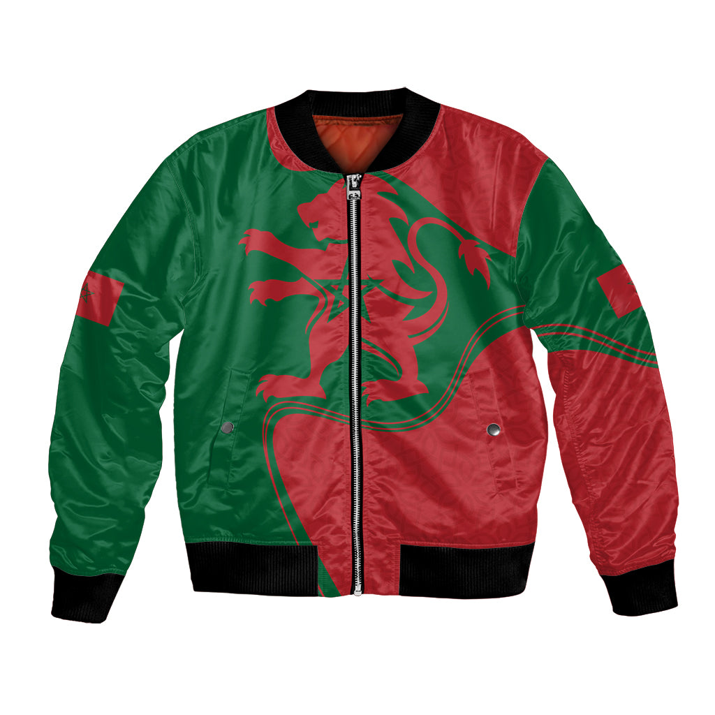 Morocco Proclamation Day With Flag Color Bomber Jacket LT9 - Wonder Print Shop