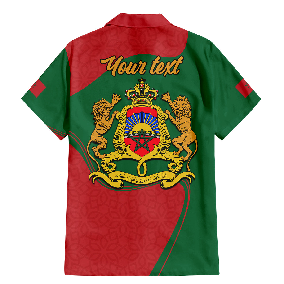 Morocco Proclamation Day With Flag Color Family Matching Mermaid Dress and Hawaiian Shirt LT9 - Wonder Print Shop