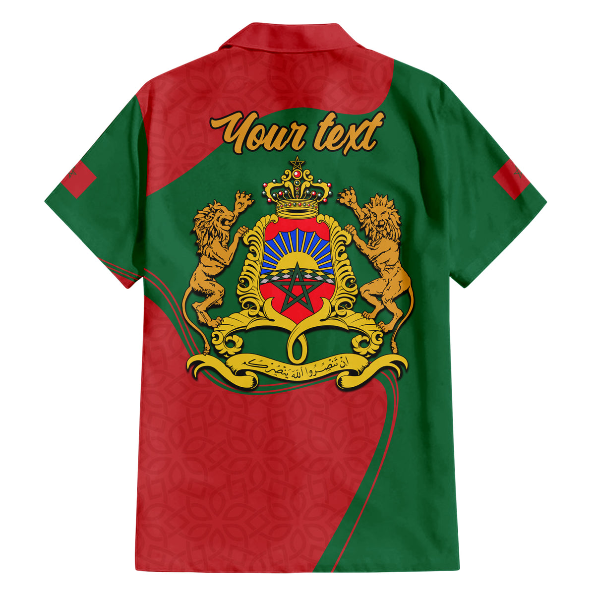 Morocco Proclamation Day With Flag Color Hawaiian Shirt - Wonder Print Shop