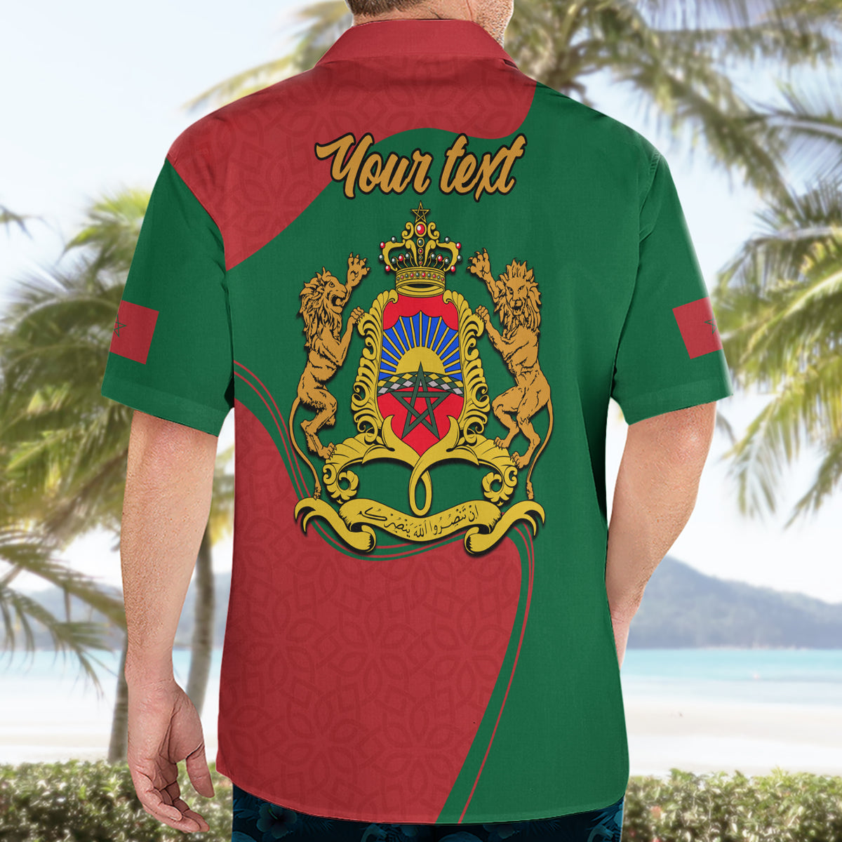 Morocco Proclamation Day With Flag Color Hawaiian Shirt - Wonder Print Shop