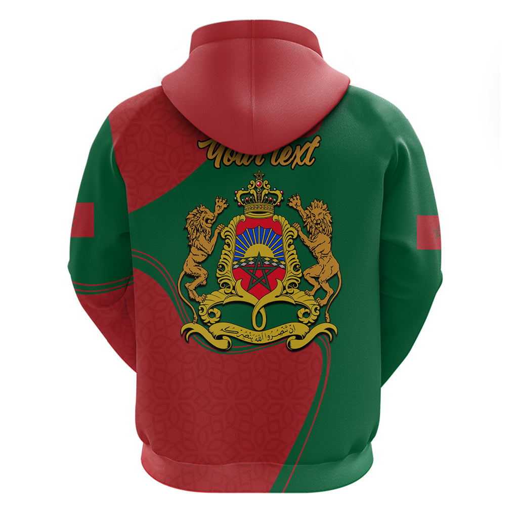 Morocco Proclamation Day With Flag Color Hoodie - Wonder Print Shop