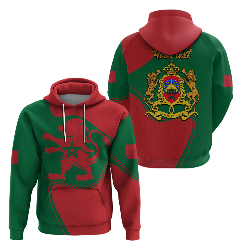 Morocco Proclamation Day With Flag Color Hoodie - Wonder Print Shop