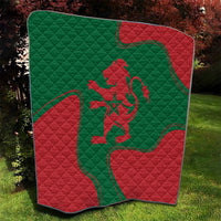 Morocco Proclamation Day With Flag Color Quilt - Wonder Print Shop