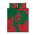 Morocco Proclamation Day With Flag Color Quilt Bed Set - Wonder Print Shop