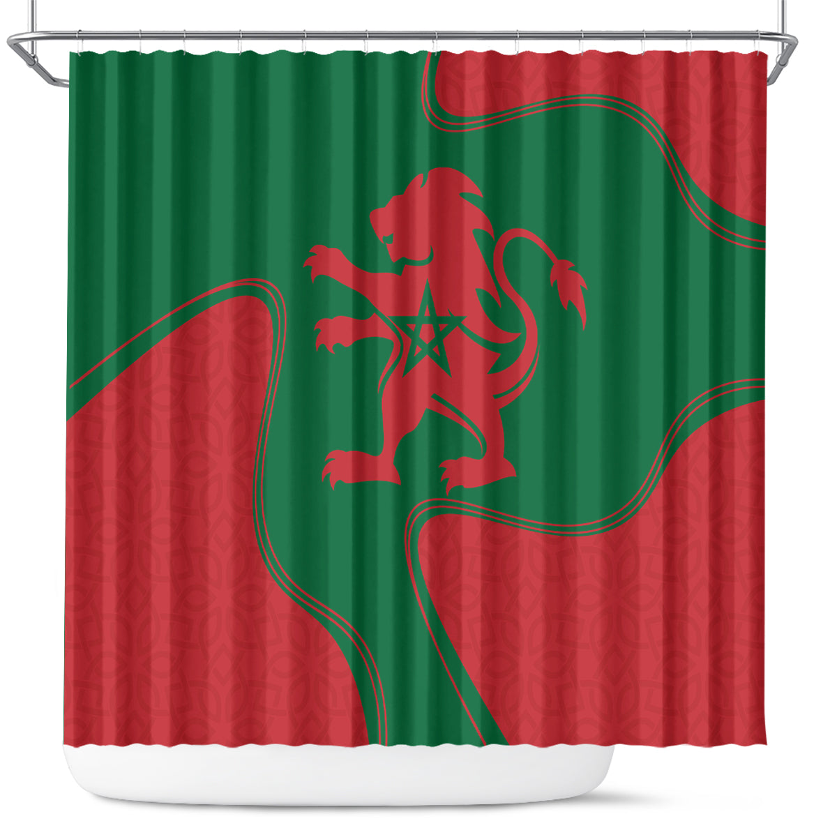 morocco-proclamation-day-with-flag-color-shower-curtain