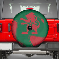 Morocco Proclamation Day With Flag Color Spare Tire Cover - Wonder Print Shop