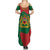 Morocco Proclamation Day With Flag Color Summer Maxi Dress - Wonder Print Shop