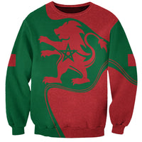 Morocco Proclamation Day With Flag Color Sweatshirt - Wonder Print Shop