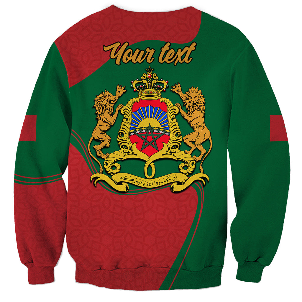 Morocco Proclamation Day With Flag Color Sweatshirt - Wonder Print Shop
