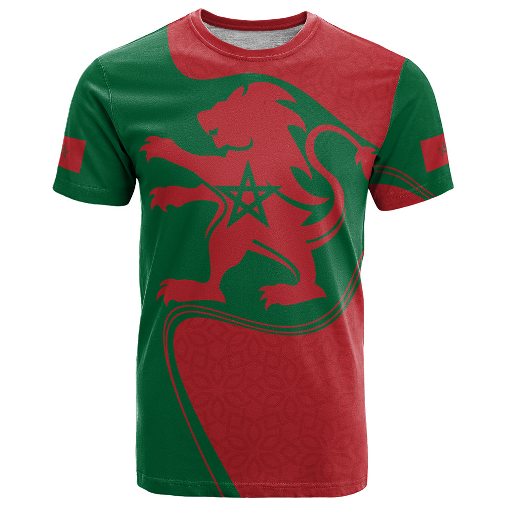 Morocco Proclamation Day With Flag Color T Shirt - Wonder Print Shop