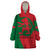 Morocco Proclamation Day With Flag Color Wearable Blanket Hoodie - Wonder Print Shop