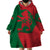 Morocco Proclamation Day With Flag Color Wearable Blanket Hoodie - Wonder Print Shop