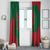 Morocco Proclamation Day With Flag Color Window Curtain - Wonder Print Shop