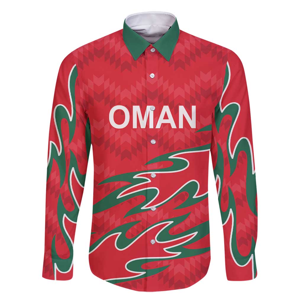 Custom Oman Cricket Family Matching Long Sleeve Bodycon Dress and Hawaiian Shirt 2016 Vintage Away Retro LT9 - Wonder Print Shop