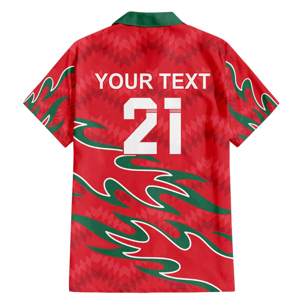 Custom Oman Cricket Family Matching Puletasi and Hawaiian Shirt 2016 Vintage Away Retro - Wonder Print Shop