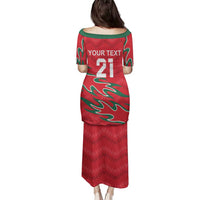 Custom Oman Cricket Family Matching Puletasi and Hawaiian Shirt 2016 Vintage Away Retro - Wonder Print Shop