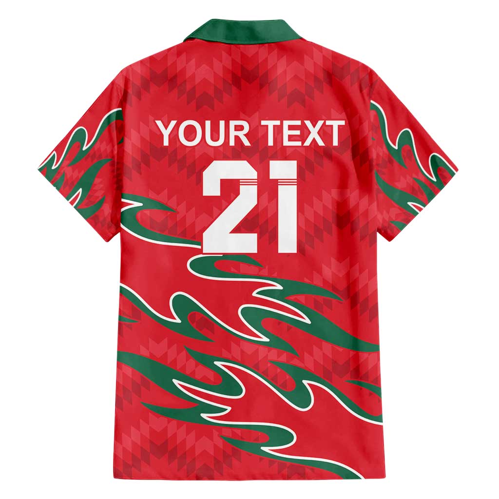 Custom Oman Cricket Family Matching Short Sleeve Bodycon Dress and Hawaiian Shirt 2016 Vintage Away Retro - Wonder Print Shop