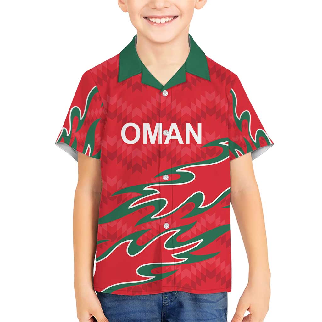Custom Oman Cricket Family Matching Short Sleeve Bodycon Dress and Hawaiian Shirt 2016 Vintage Away Retro - Wonder Print Shop