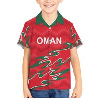 Custom Oman Cricket Family Matching Short Sleeve Bodycon Dress and Hawaiian Shirt 2016 Vintage Away Retro - Wonder Print Shop