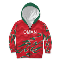 Custom Oman Cricket Kid Hoodie 2016 Vintage Away Retro - Wonder Print Shop