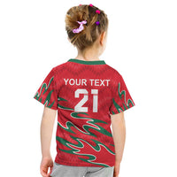 Custom Oman Cricket Kid T Shirt 2016 Vintage Away Retro - Wonder Print Shop