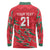 Custom Oman Cricket Long Sleeve Polo Shirt 2016 Vintage Away Retro - Wonder Print Shop