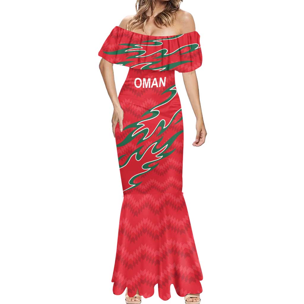 Custom Oman Cricket Mermaid Dress 2016 Vintage Away Retro - Wonder Print Shop