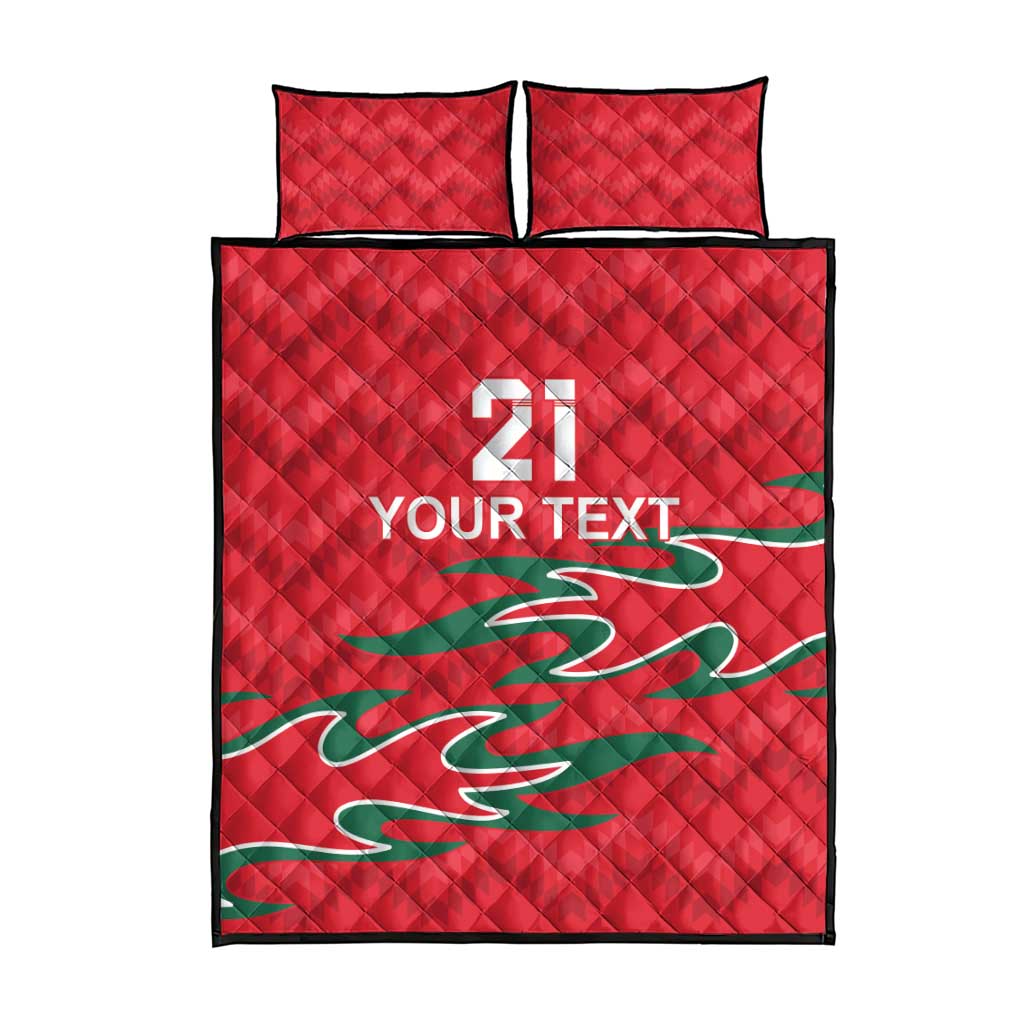 Custom Oman Cricket Quilt Bed Set 2016 Vintage Away Retro - Wonder Print Shop