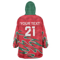 Custom Oman Cricket Wearable Blanket Hoodie 2016 Vintage Away Retro - Wonder Print Shop