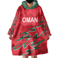 Custom Oman Cricket Wearable Blanket Hoodie 2016 Vintage Away Retro - Wonder Print Shop