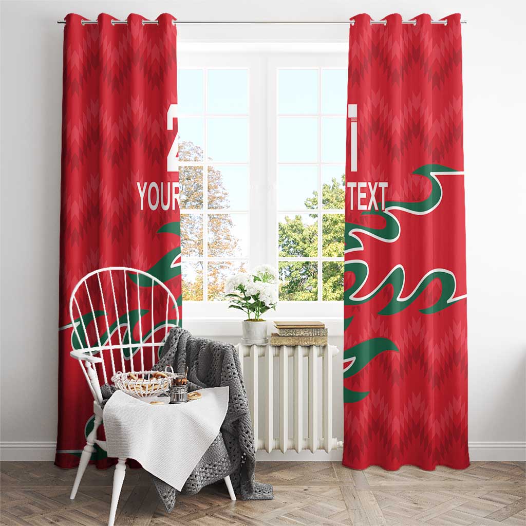 Custom Oman Cricket Window Curtain 2016 Vintage Away Retro - Wonder Print Shop