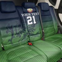 Custom Qatar Cricket Back Car Seat Cover Green Sporty Pattern LT9 - Wonder Print Shop